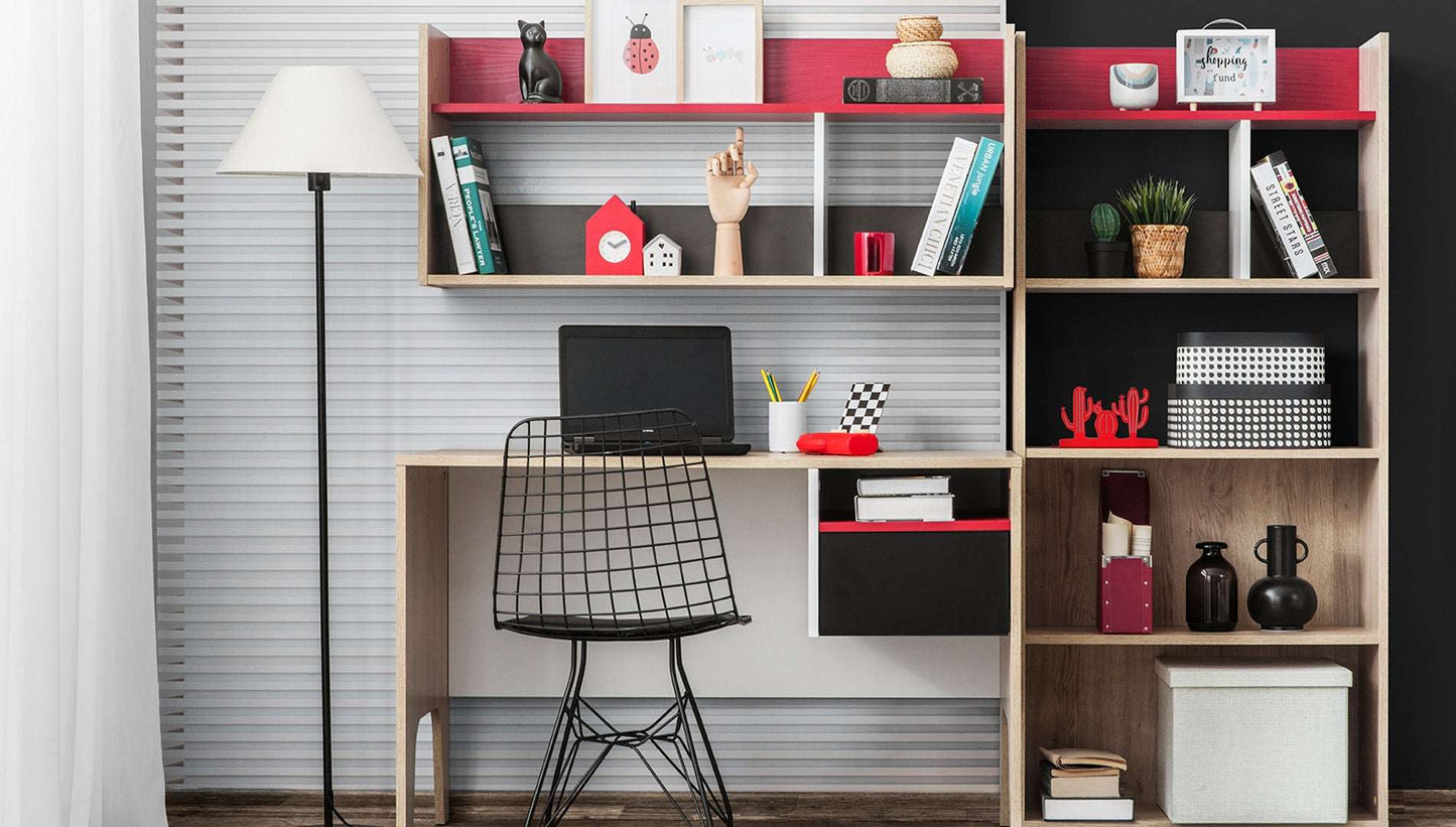 Trio Studying Desk with Shelving | Kids & Teens